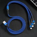 USB-datakaapeli Micro USB / USB-C / Lightning 1