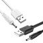USB -DC tápkábel 3,5 mm M / M 1 m K1016 2
