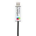 USB DMX rozhraní adaptér z USB A na 3pin DIN délka 106 cm podpora softwaru Freestyle a Windows černé na ovládání LED osvětlení 2