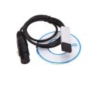 USB DMX rozhranie adaptér z USB A na 3pin DIN dĺžka 106 cm podpora softvéru Freestyle a Windows čierne na ovládanie LED osvetlenia 6