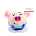 USB dobíjecí plyšová interaktivní skákací koule pro psy růžové prasátko dvě barevné varianty 15 cm 2