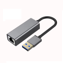 USB Ethernet adaptér RJ45 100Mbps USB 2.0 externá sieťová karta LAN prevodník šedé prevedenie pre notebooky PC Mac zariadenia 1