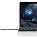 USB Ethernet adaptér RJ45 100Mbps USB 2.0 externí síťová karta LAN převodník šedé provedení pro notebook PC Mac zařízení 4