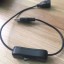 USB F / M hosszabbítókábel 28 cm-es kapcsolóval 2