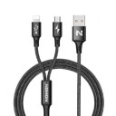 USB-latauskaapeli Micro USB:lle / Lightningille 1