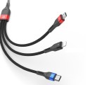 USB-latauskaapeli USB-C / Micro USB / Lightning 3