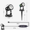 USB LED bodová lampička stmívatelná otočná černá COB světlo s časovačem dálkovým ovladačem pro rostliny dekorace 2