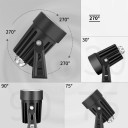 USB LED bodová lampička stmívatelná otočná černá COB světlo s časovačem dálkovým ovladačem pro rostliny dekorace 3