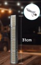 USB LED pracovní světlo magnetické 31 cm 300W 4000mAh nabíjecí černé s hákem Type-C do dílny auta kempování 6