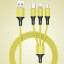 USB - Micro USB / USB-C / Lightning 1,2 m töltőkábel 6