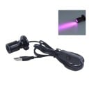 USB mini LED bodové světlo s vypínačem 1,5 m hliníkové černé otočné svítidlo pro vitríny dekorace a stůl 3