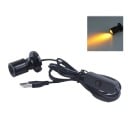 USB mini LED bodové světlo s vypínačem 1,5 m hliníkové černé otočné svítidlo pro vitríny dekorace a stůl 6