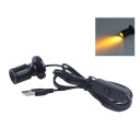 USB mini LED spotlys med kontakt 1,5 m aluminiumsort drejelampe til vitriner dekoration og bord 6