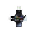 USB-monitoimitesteri kapasiteetin mittauksella, USB, micro-USB, USB-C 3