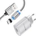 USB-oplader med magnetisk Micro USB-kabel 2