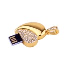 USB pendrive fém szív 3