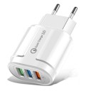 USB-strømadapter Hurtigopladning 3 porte 3