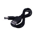 USB til 5V DC strømkabel 5,5 x 2,1 mm 80 cm 4
