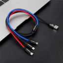 USB til Micro USB / USB-C / Lightning-opladerkabel K584 2