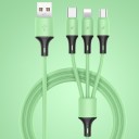 USB til Micro USB / USB-C / Lightning opladningskabel 1,2 m 5