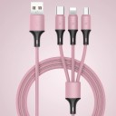 USB til Micro USB / USB-C / Lightning opladningskabel 1,2 m 4