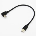 USB til USB-B vinklet forbindelseskabel til M/M-printere 4