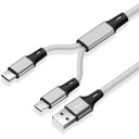 USB til USB-C / Micro USB-opladerkabel 5