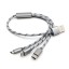 USB töltőkábel Micro USB / Lightning / USB-C K553-hoz 1