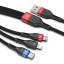USB töltőkábel USB-C / Micro USB / Lightning 2
