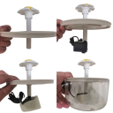 USB-Wasserbrunnen für Katzen, 1 l, automatischer Wasserspender mit Filter, leiser Getränkespender, Trinknapf mit DC5V-Anschluss und Wasserfilter 4