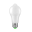 Úsporná LED žiarovka so senzorom pohybu 12W studená biela 1