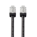 Úsporný Cat6a RJ45 ethernetový kábel 2 m slim profil 28AWG FTP PVC 10Gb/s 500MHz čierny pre router switch zariadenia 1