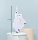 Uterák na utieranie rúk 35 x 19 cm Polyesterová kuchynská a kúpeľňová utierka s motívom ľadového medveďa 5