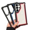 Ütésálló tok Samsung Galaxy S24 Ultra számára átlátszó hátlappal Erősített sarkok PC és TPU Tartós mobilvédő S24 Ultra 13