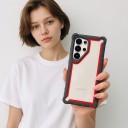Ütésálló tok Samsung Galaxy S25 FE-hez Átlátszó hátlappal Erősített sarkok PC és TPU Tartós mobil tok S25 FE Mindennapi használatra 12