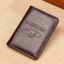 Útlevélborító valódi bőrből, dombornyomott felirattal földgömb és repülőgép mintával. Okmánytartó külföldi utazásokhoz. Méret: 14 x 10,5 cm 3