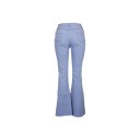 Utsvängda jeans för kvinnor med hål 3