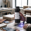 UV Ink 500 ml Soft LED Ink for Epson i3200 XP600 L800 and DX5 Print Heads for Flat Printing on Leather, Foil and Wallpaper 24