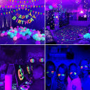 UV LED Bulb 9W with E27 Base 395–400 nm Ultraviolet Light for Decorations UV Reactive Colours Party Lighting Aquariums Substance Detection 3