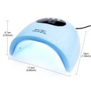 UV LED lamp voor nagels met 24 diodes en 3 timerinstellingen 17,5 x 18 x 8,7 cm ABS kunststof voeding USB voor het uitharden van gelnagellak 4