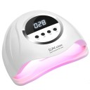 UV LED lampa na nehty 320 W 72 LED diod s IR senzorem a dotykovým displejem 4 časy vytvrzování ABS plast Bílá Na gelové nehty i manikúru 1