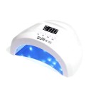 UV LED lampa na nehty 48 W 30 LED diod se 4 časy vytvrzování a odkládacím výkrojem na mobil ABS plast Bílá Na gelové nehty i manikúru 1