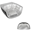 UV LED lampa na nehty 90 W dobíjecí 45 LED diod 255 x 220 x 115 mm ABS a kov časovač 4 režimy s displejem Na gelové nehty i manikúru 3