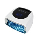 UV LED lampa na nehty 96 W dobíjecí 42 LED diod s LCD displejem 22,5 x 20,5 x 9,5 cm ABS plast magnetická základna Bílá Na gelové nehty 1