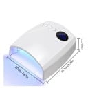 UV LED lampa na nehty se 45 diodami a baterií 7500 mAh 4 režimy 26 x 22 x 10,5 cm ABS plast dobíjecí na vytvrzování gel laku a manikúru 4