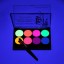 UV-leuchtende Körper- und Gesichtsfarbe, professionelle Neonfarbe, Neon-Gesichtsfarben-Palette, 8 Farben, Halloween-Make-up 5