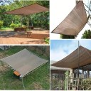 UV ochranná venkovní stínící clona 2 × 3 m polyesterová plachta hnědá pro pergolu terasu zahradu a skleník 5