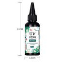 UV pryskyřičné lepidlo 50 g Epoxidová pryskyřice Bezbarvá kapalina Rychleschnoucí Křišťálová tvrdost Výroba šperků DIY Dekorace 8