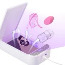 UV sterilizátor Dezinfekční box s aromaterapií a USB nabíjením 22 x 18 x 5,5 cm ABS plast Bílý Na mobil do 6,6 palce klíče a šperky 2