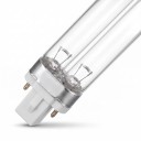 UVC lampa 11 W 60 V Dvojitá trubica 240 mm Číre sklo a biela patica so dvoma kolíkmi Studená biela 5500–7000 K Do zariadenia s objímkou G23 3